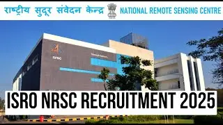 ISRO NRSC Recruitment 2025 | 26 Vacancies | Technical Assistant Technician-B Jobs |Apply Online Now!