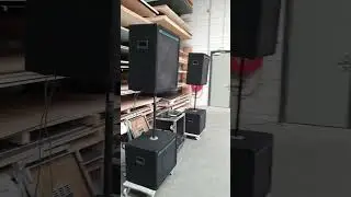 Peavey EuroSys 4 Speaker Setup Test Peavey CS 800 Stereo Power Amplifier Soundcheck PA Anlage