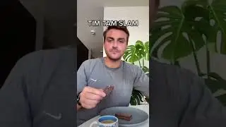 Tim Tam slam with Dark Chocolate Tim Tams #australia #usa #food