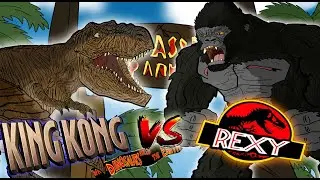 KING KONG 2005 VS REXY----KAIJU MOMENTS-----