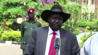 Juba clashes -President Salva Kiir meets AU delegation