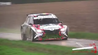 Condroz Rally 2019 - Skoda Fabia R5 (Fernemont) Full Attack Muddy Corner