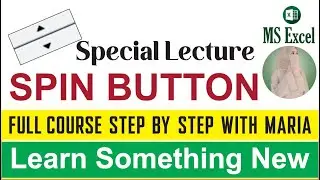 How To Create Spin Button In Ms Excel | MS Excel Tutorial | Excel Tips and Tricks