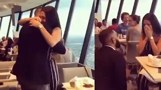Black guy proposing a white girl | interracial love moments