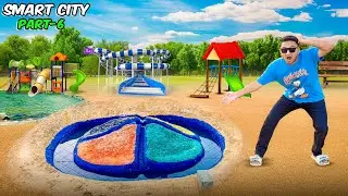 Smart City Part-6: We Built a Giant Colorful Pool in the Park! 😱🌈 | Waterpark Upgrade Begins!