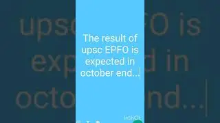 UPSC EPFO expected result date 2021....