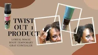 Twist Out Using The DOUX MOUSSE DEF | Magic Root Temporary Gray Cover up