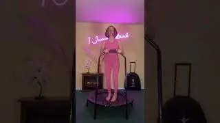 LOWER BODY HIT | Black Pink | Rebounder & Mini Trampoline Workout | At Home HIT Workout | Cellercise