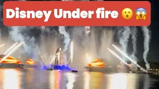 Disney under fire 😱 best show ever 😍 fireworks at epcot disney world 😎 Moana song | Aladin song