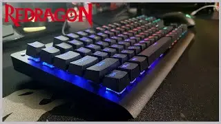 Redragon Dark Avenger - Typing Sound & RGB Effects( RGB эффекты и тайпинг)