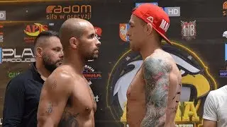 TOMASZ JAKUBIEC vs ROBERT TURNQUEST - ważenie przed Armia Fight Night 6
