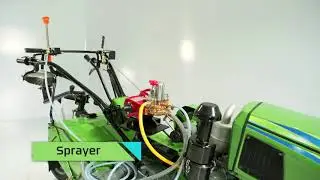 Kirloskar powertiller with Sprayer attachment