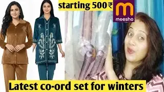 Meesho latest Co-ord set for winter |Winter Co-ord for girls starting only 500₹@Poojastylestudio-v3y