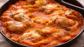 Cheesy Braised Chicken & Cabbage | Home-Style One-Pan Dinner