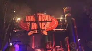 Mardi Gras at Six Flags Fiesta Texas 2021Dare Devil Dive Flying Machines off ride and queue