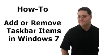 TECHProductions: Add Or Remove Taskbar Items In Windows 7