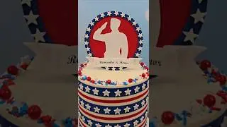 Memorial Day cake #cake #usa #honor #remember #cakedesign #cakeart #baker #pastrychef #frosting
