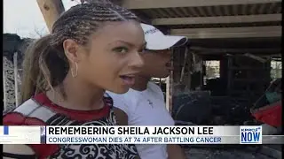 Beyoncé, Kelly Rowland, Letoya Luckett, Latavia Roberson sing with Congresswoman Sheila Jackson Lee