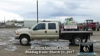 811I   Ford F550 With 9' Steel Flatbed For Sale At Auction!