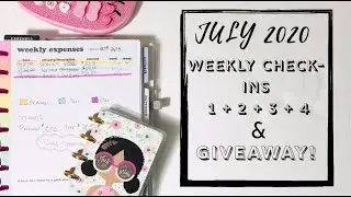 JULY 2020 WEEKLY CHECK-INS 1 + 2 + 3 + 4 | * BUDGET KIT GIVEAWAY! * | #budgetwithme