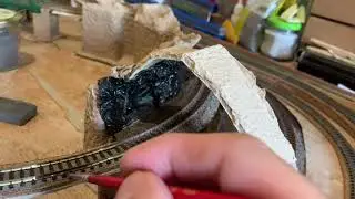 Tutorial de envejecimiento de vías y colocación de balasto en maqueta.