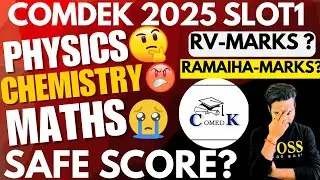 ✅🔥COMDEK 2025 10May slot1 paper analysis!Tough one😰!Safe score for Cse!Marks vs Rank!#rvce #bmsce
