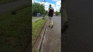 Street Curb Cleaning 🌿 #cleaning #lawncare #edging