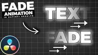 Text FADE IN And FADE OUT Animation In Davinci Resolve