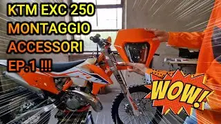 KTM EXC 250 2023 - ACCESSORI EP.1 - FARO E FRECCE LED - DIY - 2 STROKE -  🇮🇹
