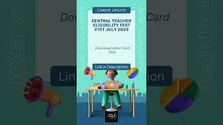 Central Teacher Eligibility Test CET July 2023 Offline OMR Based Exam Notice #careerupdates