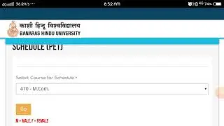 BHU MCOM ENTRANCE 2019 Online Counselling DATE RELEASE