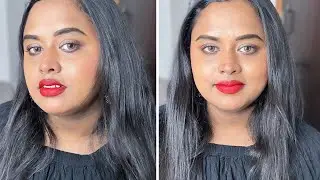 Bold Lips✨Subtle Eyes❤️ Tamil Makeup tutorial | Menaka Artistry