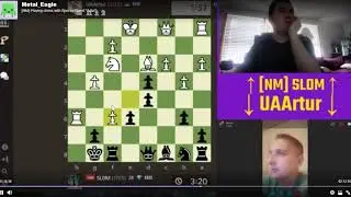 UAArtur vs NM Slom. Amazing chess.