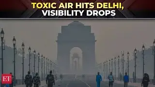 Dense smog and choking air hit Delhi; AQI crosses 400, Visuals here