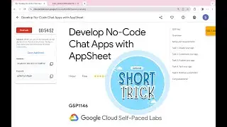 Develop No-Code Chat Apps with AppSheet || #qwiklabs || #GSP1146 || [With Explanation🗣️] @quick_lab