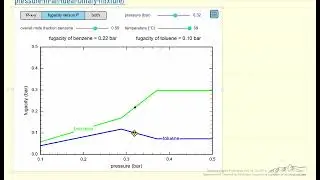 Fugacity Dependence on Pressure in an Ideal Binary Mixture (Interactive Simulation)