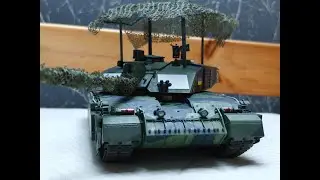 Tamiya Ukraine Challenger 2 With Drone Cage - MODEL BUILD