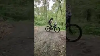 Steep and scatchy Ebike freeride line #mtbshorts #ebike #mtb #scary #sonsofbattery