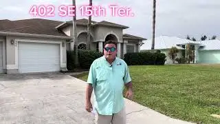 New Listing  $410,000 waterfront pool home  402 SE 15th Ter Cape Coral