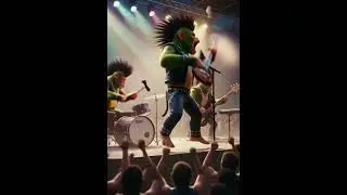 Funny Video With a Chimpanzini Bananini Playing Rock | Brainrots Bros Suscribe for more.