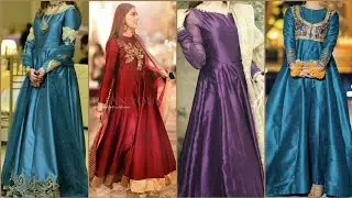 stylish gorgeous and beautiful Raw Silk frock ideas|| long frock ideas #2022#