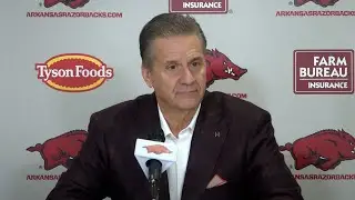 John Calipari and Meleek Thomas recap Arkansas' 85-77 loss to Kentucky