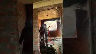 Before plaster watering walls is very important for good quality of plaster construction day start