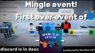 Mingle Event in Obby Creator! (First event of Grand Blue Catfish!)