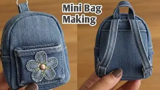Purani Jeans Se Mini Bag Kaise Banaye | Old Jeans DIY Mini Bag | Easy Sewing Tutorialया