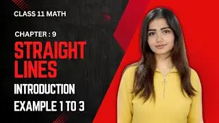 Straight Line - Introduction, Example 1 to 3 | Class 11 Maths | NCERT
