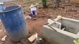 Gobar gas plant turning into water tank❤️happy Shicha life😻