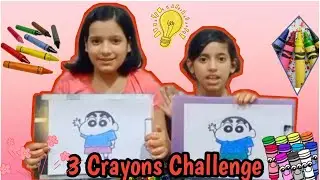 3 Crayons 🖍️🖍️🖍️ Challenge 😜