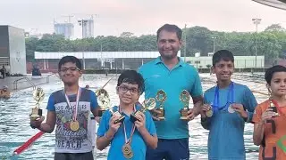 Swimming Competition 2024|| Freestyle and Backstroke 50M Under 14 Boys|| Yamuna Sport Complex