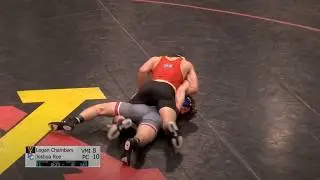 165lbs Logan Chambers (VMI) vs Joshua Roe (Presbyterian)